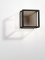 Preview: Nova Luce LED Außen-Wandleuchte Misti 9W warmweiss 3000K IP65 Schwarz Aluminium 18x18cm 9030568