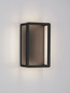 Preview: Nova Luce LED Außen-Wandleuchte Akmi 9W warmweiss 3000K IP65 Schwarz Aluminium 26x15cm 9030570