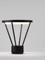 Preview: Nova Luce LED Sockelleuchte Virtus 16W warmweiss 3000K IP65 Schwarz Aluminium 33cm 9030572