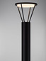 Preview: Nova Luce Montagepfosten für Wegeleuchte Virtus Schwarz Aluminium 155cm 9030575