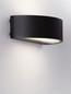 Preview: Nova Luce LED Außen-Wandleuchte Nectar 9W warmweiss 3000K IP65 Schwarz Aluminium 20x9cm 9030576