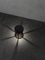 Preview: Nova Luce LED Solar-Sockelleuchte Aigo 2W warmweiss 3000K Bewegungsmelder IP65 salzwasserfest Schwarz Aluminium 18cm 9030581
