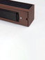 Preview: Nova Luce LED Solar-Wandleuchte Brown 2W warmweiss 3000K Bewegungsmelder IP65 salzwasserfest Cortenstahl Holz Aluminium 24x24cm 9030584