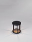 Preview: Nova Luce LED Sockelleuchte Nereus 8W warmweiss 3000K IP65 Schwarz Aluminium 20cm 9030586