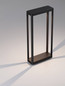 Preview: Nova Luce LED Wegeleuchte Cosmic 8W warmweiss 3000K IP65 Schwarz Aluminium 50cm 9030590