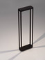 Preview: Nova Luce LED Wegeleuchte Cosmic 8W warmweiss 3000K IP65 Schwarz Aluminium 75cm 9030591