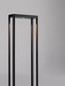 Preview: Nova Luce LED Wegeleuchte Cosmic 8W warmweiss 3000K IP65 Schwarz Aluminium 75cm 9030591