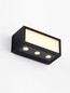 Preview: Nova Luce LED Außen-Wandleuchte Inga 11W warmweiss 3000K IP65 salzwasserfest Schwarz Aluminium 15x7cm 9030593