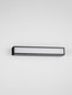Preview: Nova Luce LED Außen-Wandleuchte Inga 31W warmweiss 3000K IP65 salzwasserfest Schwarz Aluminium 45x7cm 9030596