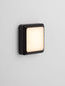 Preview: Nova Luce LED Außen-Wandleuchte Appia 5W warmweiss 3000K IP54 Schwarz Aluminium 12,5x12,5cm 9030597