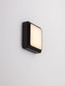 Preview: Nova Luce LED Außen-Wandleuchte Appia 5W warmweiss 3000K IP54 Schwarz Aluminium 12,5x12,5cm 9030597