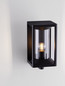 Preview: Nova Luce Außen-Wandleuchte Pacific E27 IP65 Schwarz Aluminium 28x21cm 9030602