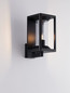 Preview: Nova Luce Außen-Wandleuchte Pacific E27 IP65 Schwarz Aluminium 28x21cm 9030602