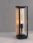 Preview: Nova Luce Wegeleuchte Pacific E27 IP65 Schwarz Holz Aluminium 50cm 9030604