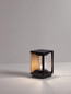 Preview: Nova Luce Sockelleuchte Pacific E27 IP65 Schwarz Holz Aluminium 22cm 9030605