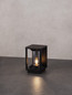 Preview: Nova Luce Sockelleuchte Pacific E27 IP65 Schwarz Aluminium 22cm 9030606