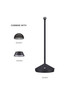 Preview: Nova Luce Standfuß für Akku-Tischleuchte Lumo dimmbar USB IP54 Schwarz Aluminium Ø12cm 9030617
