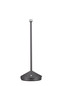 Preview: Nova Luce Standfuß für Akku-Tischleuchte Lumo dimmbar USB IP54 Dunkelgrau Aluminium Ø12cm 9030620