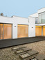 Preview: Nova Luce LED Solar-Wandleuchte Videno 2W warmweiss 3000K IP65 Anthrazit Aluminium 20x10cm 9030624