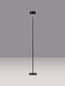 Preview: Nova Luce LED Akku-Stehleuchte Persea dimmbar 2W warmweiss 3000K USB IP54 salzwasserfest Schwarz Aluminium 115cm 9030625