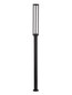 Preview: Nova Luce LED Wegeleuchte Solstice 16W warmweiss 3000K IP65 Schwarz Aluminium 222cm 9030626