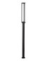 Preview: Nova Luce LED Wegeleuchte Solstice 16W warmweiss 3000K IP65 Schwarz Aluminium 222cm 9030626