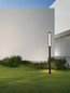 Preview: Nova Luce LED Wegeleuchte Solstice 16W warmweiss 3000K IP65 Schwarz Aluminium 222cm 9030626