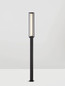 Preview: Nova Luce LED Wegeleuchte Solstice 16W warmweiss 3000K IP65 Schwarz Aluminium 220cm 9030627