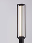 Preview: Nova Luce LED Wegeleuchte Solstice 16W warmweiss 3000K IP65 Schwarz Aluminium 220cm 9030627