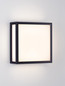 Preview: Nova Luce LED Außen-Wandleuchte Astral 16W warmweiss 3000K IP65 salzwasserfest Schwarz Aluminium 22x22cm 9030630
