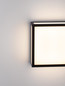 Preview: Nova Luce LED Außen-Wandleuchte Astral 16W warmweiss 3000K IP65 salzwasserfest Schwarz Aluminium 22x22cm 9030630