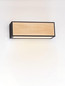 Preview: Nova Luce LED Außen-Wandleuchte Astral 10W warmweiss 3000K IP65 salzwasserfest Schwarz Holz Aluminium 26x9cm 9030633
