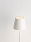 Preview: Nova Luce LED Akku-Tischleuchte Petit dimmbar 2W warmweiss 3000K IP54 salzwasserfest Weiß Aluminium Ø7cm 9030711