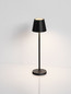 Preview: Nova Luce LED Akku-Tischleuchte Petit dimmbar 2W warmweiss 3000K IP54 salzwasserfest Anthrazit Aluminium Ø7cm 9030715