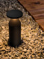 Preview: Nova Luce LED Sockelleuchte Neve 11W warmweiss 3000K IP65 salzwasserfest Schwarz Aluminium 30cm 9030718