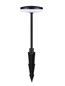 Preview: Nova Luce LED Wegeleuchte Nawa 12W warmweiss 3000K IP65 salzwasserfest Schwarz Aluminium 32cm 9030720