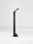 Preview: Nova Luce LED Wegeleuchte Vel 7W warmweiss 3000K IP65 salzwasserfest Schwarz Aluminium 60cm 9030723