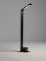 Preview: Nova Luce LED Wegeleuchte Vel 7W warmweiss 3000K IP65 salzwasserfest Schwarz Aluminium 60cm 9030723