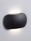 Preview: Nova Luce LED Außen-Wandleuchte Prato 10W warmweiss 3000K IP65 Schwarz Aluminium 18x11cm 9030746