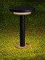 Preview: Nova Luce LED Sockelleuchte Nitro 12W warmweiss 3000K IP65 salzwasserfest Schwarz Aluminium 24cm 9030749