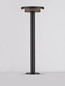 Preview: Nova Luce LED Wegeleuchte Nitro 12W warmweiss 3000K IP65 salzwasserfest Schwarz Aluminium 44cm 9030750