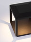 Preview: Nova Luce LED Sockelleuchte Prive 15W warmweiss 3000K IP65 Schwarz Aluminium 26cm 9030754