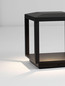 Preview: Nova Luce LED Sockelleuchte Prive 15W warmweiss 3000K IP65 Schwarz Aluminium 26cm 9030754