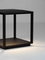 Preview: Nova Luce LED Sockelleuchte Prive 15W warmweiss 3000K IP65 Schwarz Aluminium 36cm 9030755