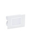 Preview: Nova Luce LED Wandeinbauleuchte Rudy 3W warmweiss 3000K IP65 Weiß Aluminium 12x8cm 9030759
