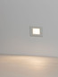Preview: Nova Luce LED Wandeinbauleuchte Rudy 3W warmweiss 3000K IP65 Weiß Aluminium 12x8cm 9030759
