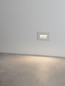 Preview: Nova Luce LED Wandeinbauleuchte Polka 4W warmweiss 3000K IP65 Weiß Aluminium 12x8cm 9030761