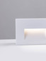Preview: Nova Luce LED Wandeinbauleuchte Polka 4W warmweiss 3000K IP65 Weiß Aluminium 12x8cm 9030761