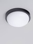 Preview: Nova Luce LED Außen-Deckenleuchte Reo 19W warmweiss 3000K IP65 Schwarz Ø23,5cm 9030769