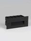 Preview: Nova Luce LED Wandeinbauleuchte Polka 5W warmweiss 3000K IP65 Schwarz Aluminium 17x8cm 9030774